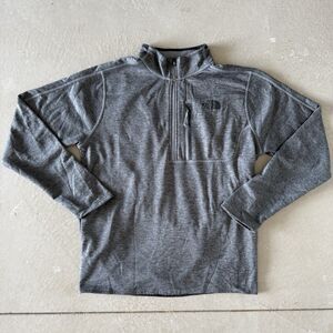 The North Face Fuzzy Fleece Jacket Gray Outdoor Hiking Full Zip Medium Men’s